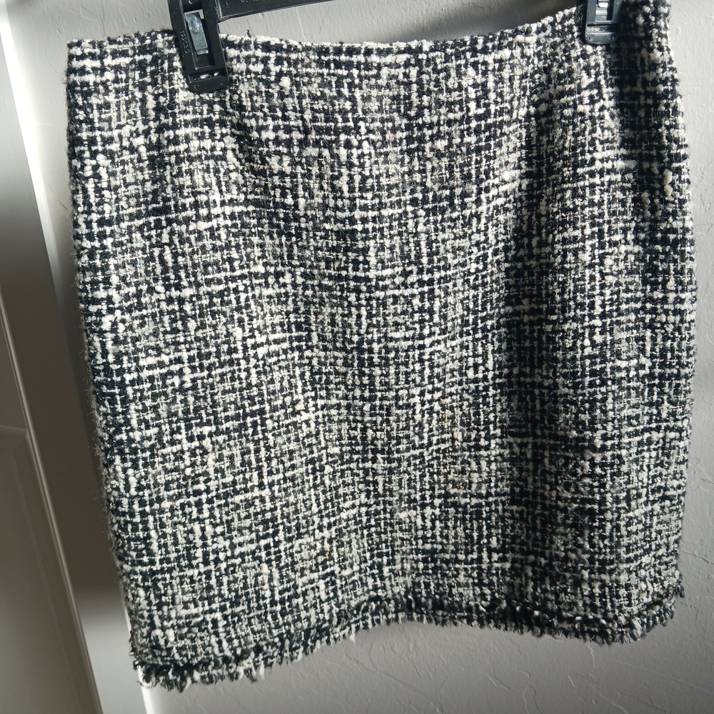 Nine West Black and White Mini Pencil Skirt